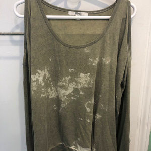 Shoulder cut out long sleeve